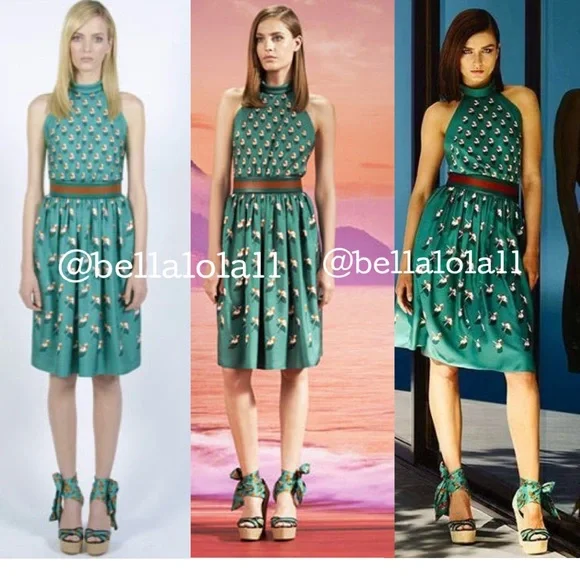 AUTHENTIC GUCCI RUNWAY WEDGE SANDALS - Picture 3 of 17